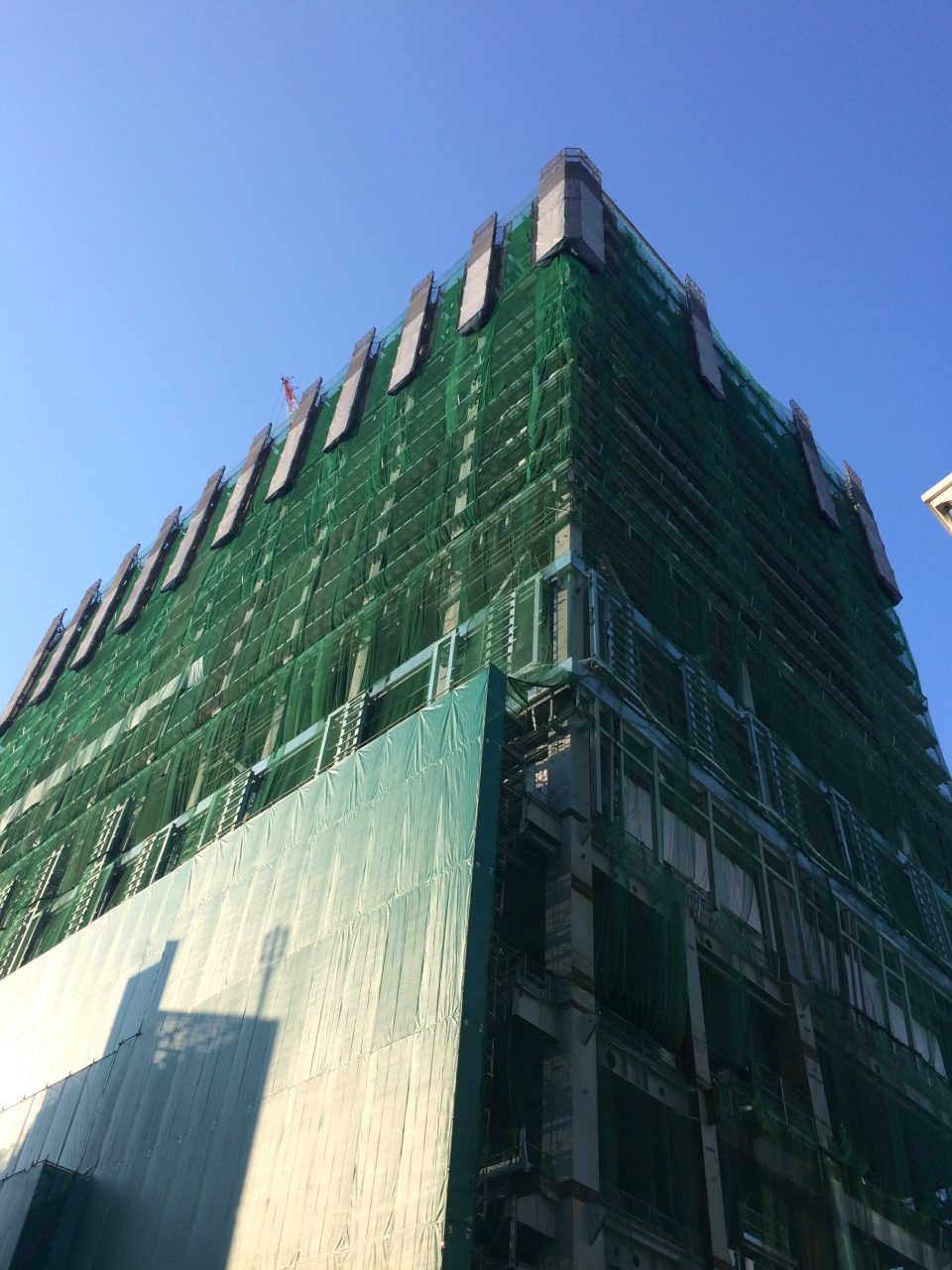 渋谷の高層ビルの建設現場2の写真