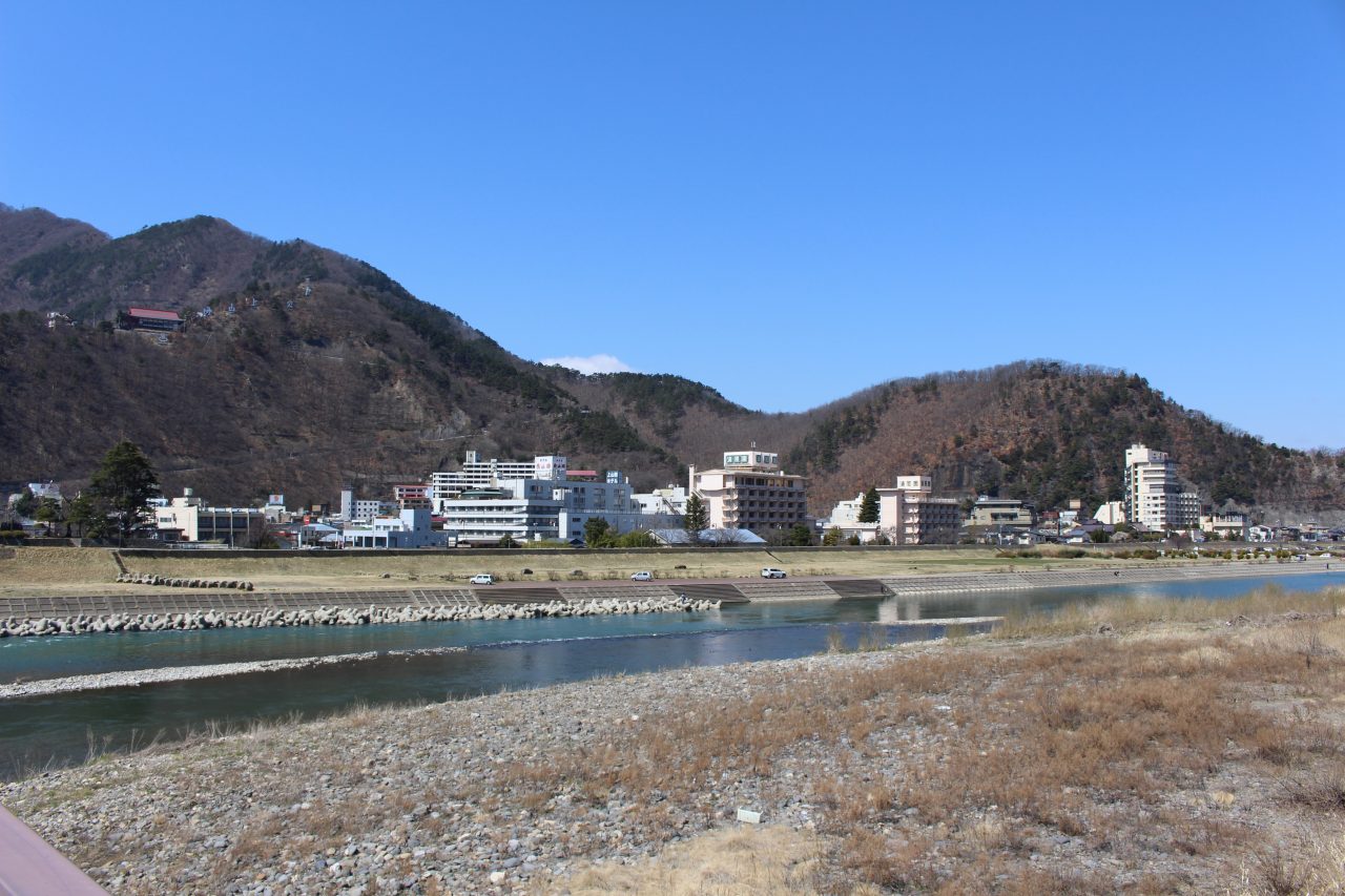 上山田温泉と千曲川1の写真
