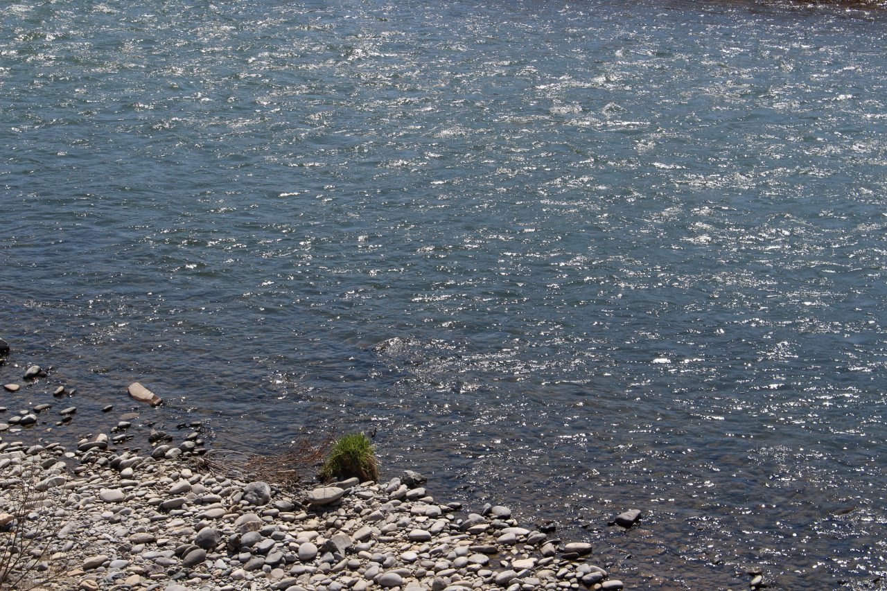 千曲川の流れの写真